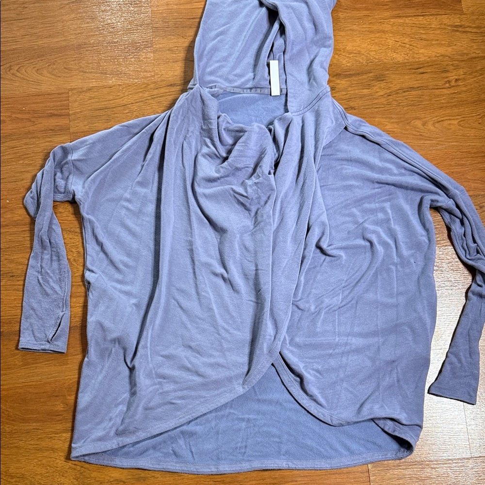 Athleta Lavender Hooded Wrap